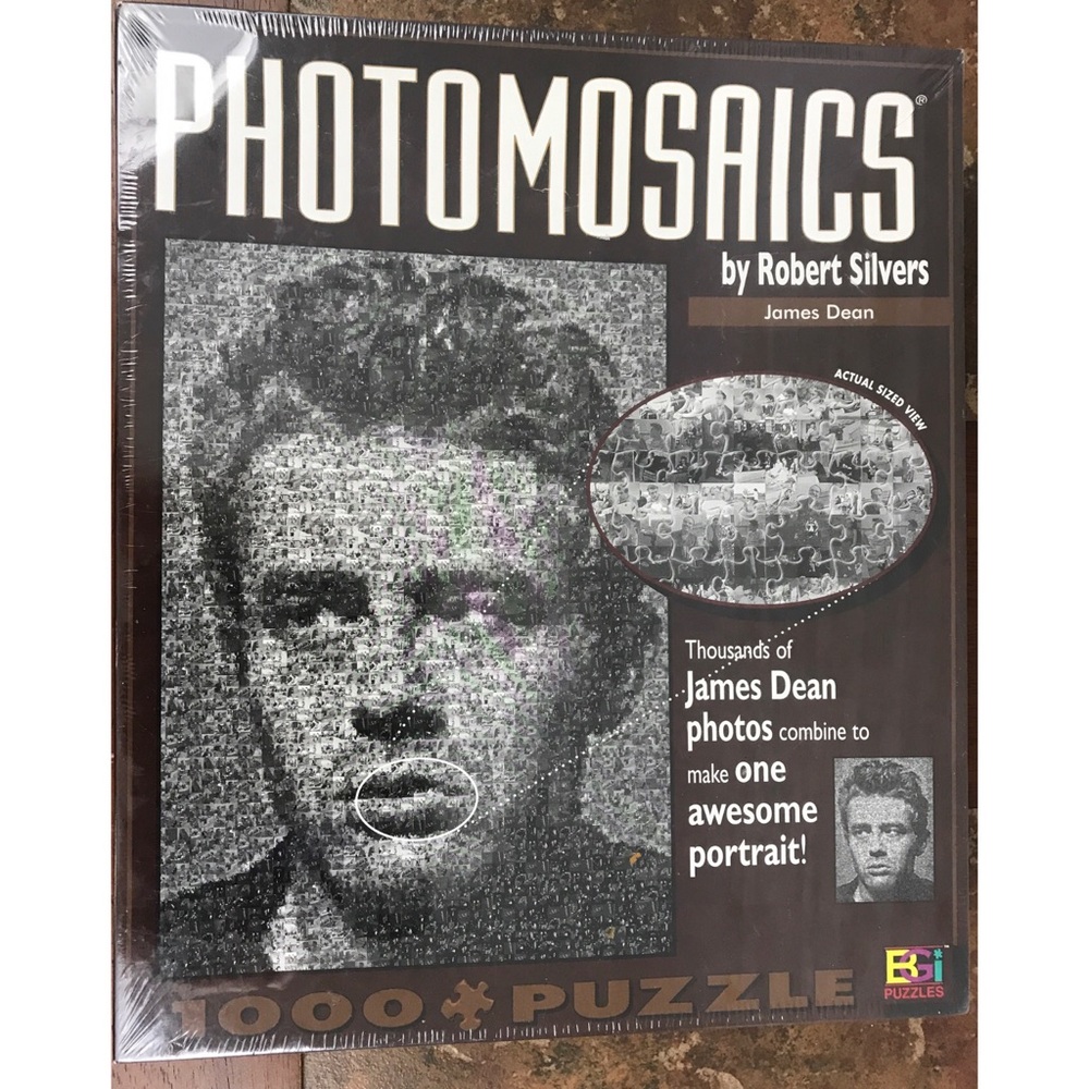 James Dean Portrait Photo Puzzle